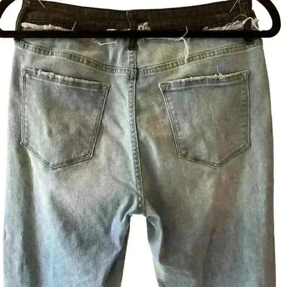 Vervet Women's Ankle Skinny Fit Distressed Denim Jeans Size 28 Blue - Picture 10 of 12